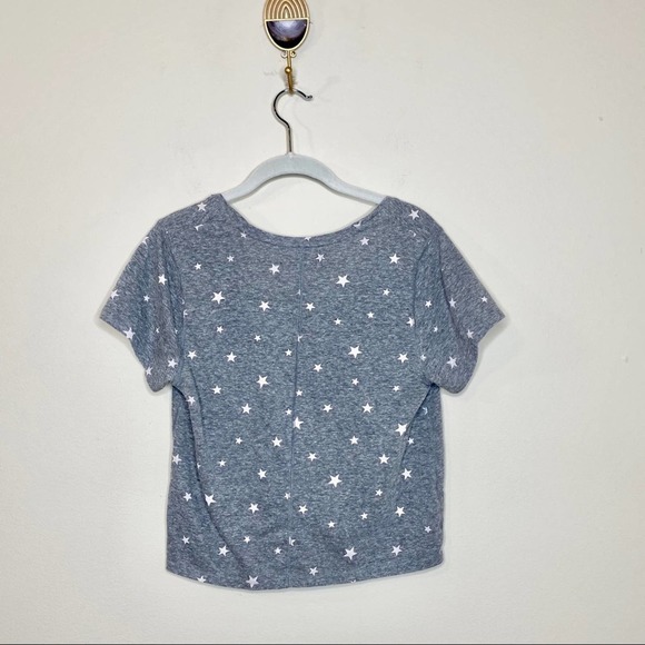 Abercrombie & Fitch Knot Front Tee Star Pattern L - Picture 8 of 9